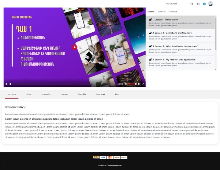 Distance Learning Platform